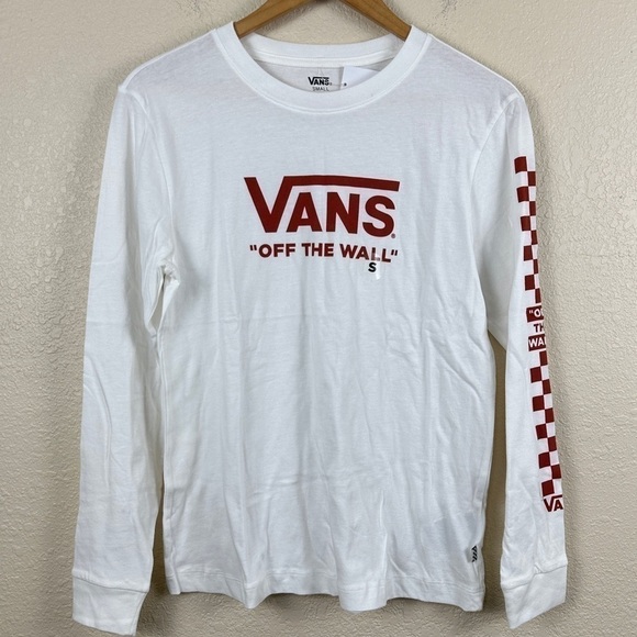 Vans Off the Wall Check Check Long Sleeve Shirt Size Small Women - Picture 1 of 10